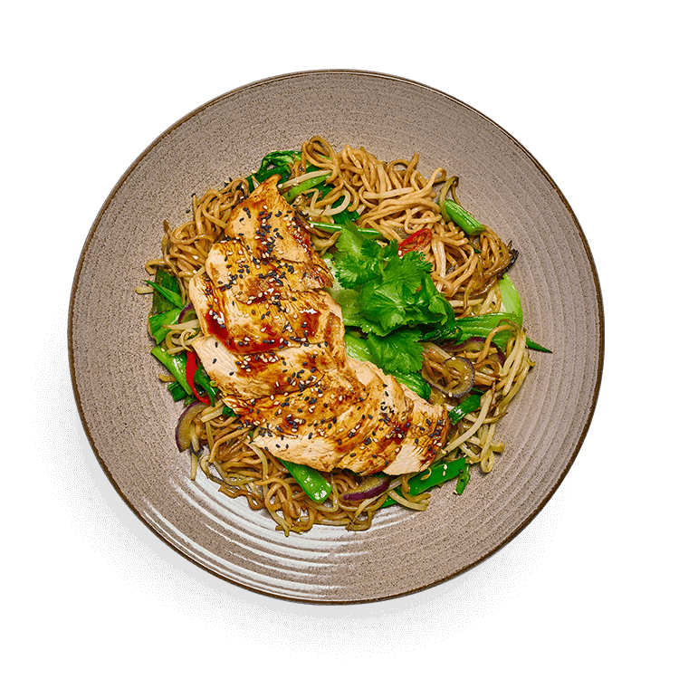 chicken teriyaki soba