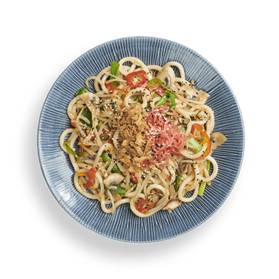 yaki soba yasai | mushroom with udon noodles