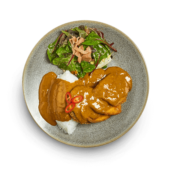 hot yasai katsu curry | vegetables