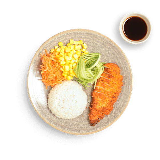 mini chicken katsu with amai sauce