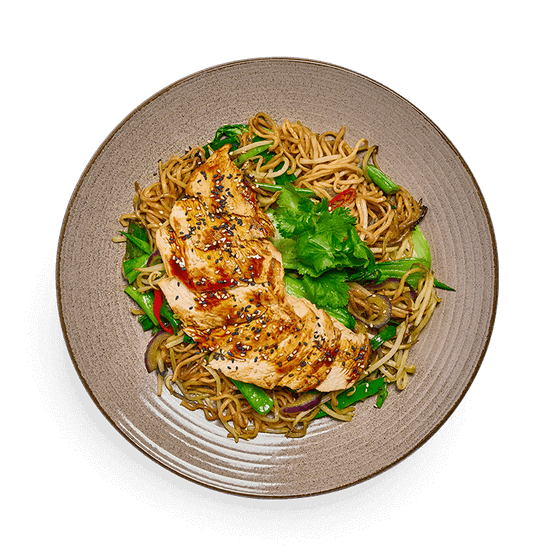 chicken teriyaki soba