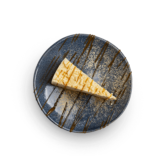 white chocolate + ginger cheesecake